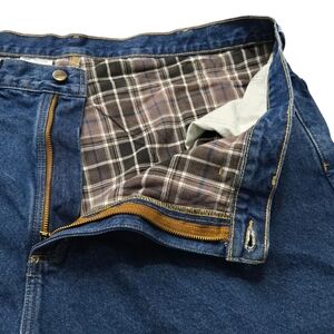 Carhartt Flannel Lined Denim Jeans Relaxed Fit, Men's 48x30